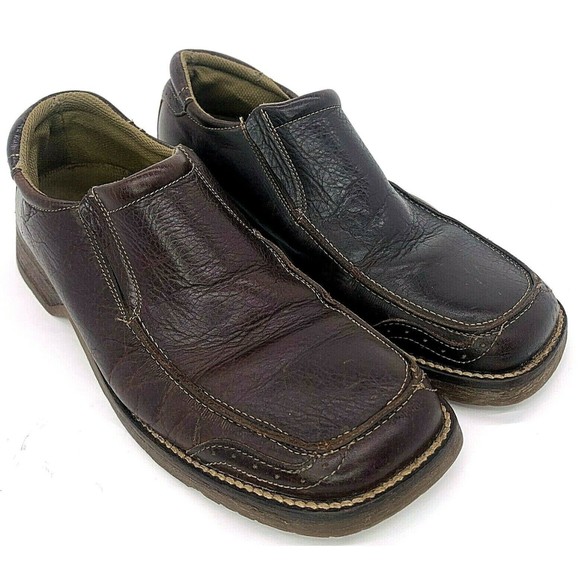 BullBoxer Mens Leather Slip On Loafers Shoes Brown Size US 9 main image 5